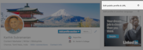What is my LinkedIn URL? | Paperflite